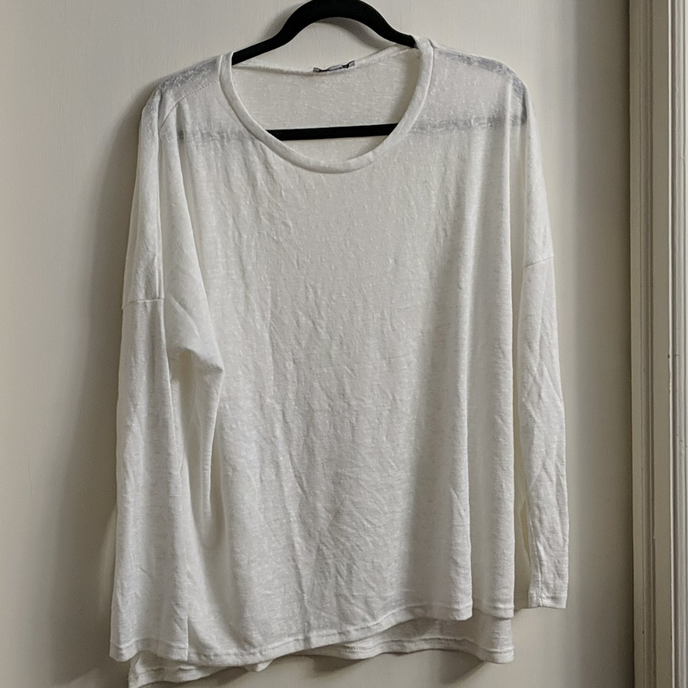 Lightweight white sweater
